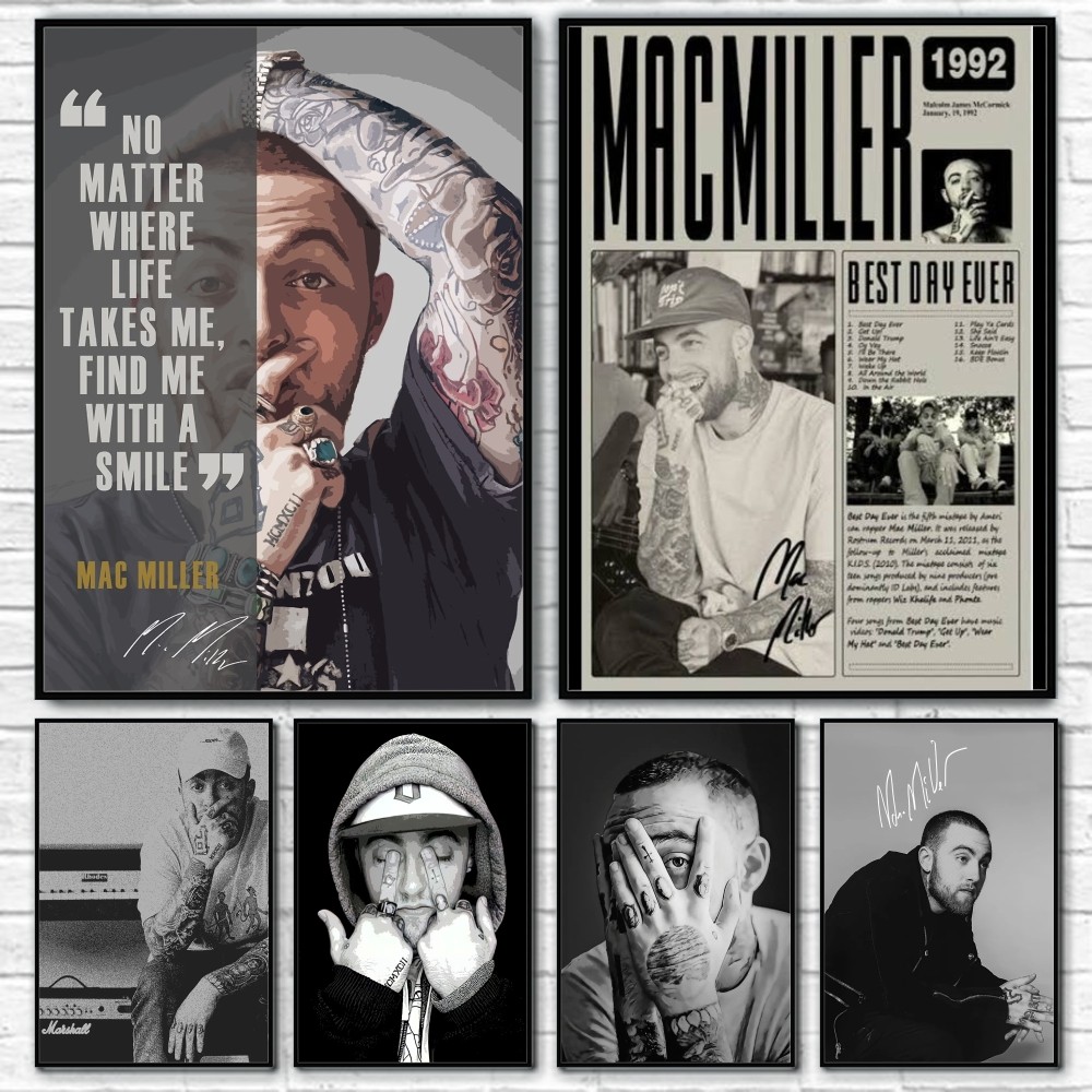 Interior Design Poster - 래퍼 M-Mac Miller 포스터 룸 장식