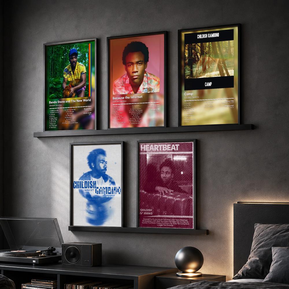Interior Design Poster - C-Childish Gambino 음악 앨범 그림 서예