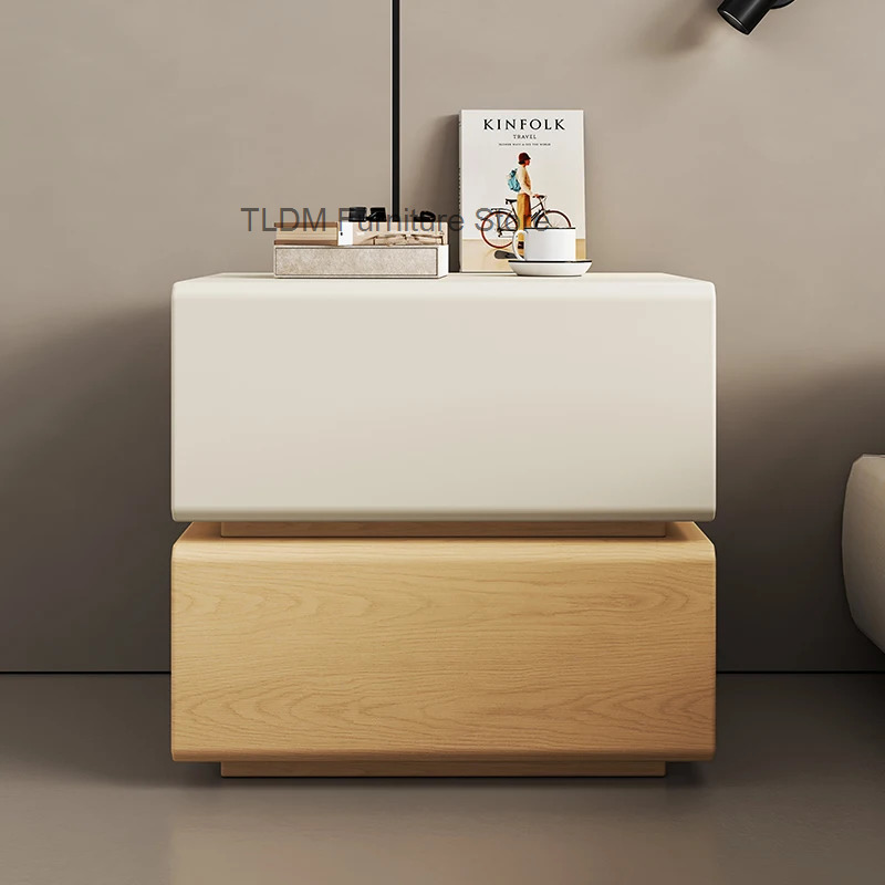 북유럽풍 고급 원목 화이트 모던 침대 옆 테이블, 니치 - Interior Design Luxury House 리뷰 및 가격