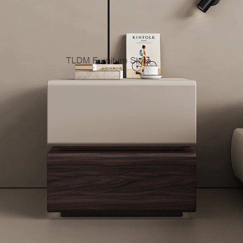 북유럽풍 고급 원목 화이트 모던 침대 옆 테이블, 니치 - Interior Design Luxury House 리뷰 및 가격