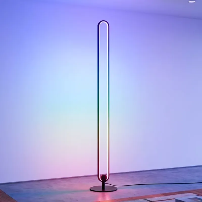모던 북유럽 LED 플로어 램프 심플 디자인 수직 스탠 - Interior Design Exhibition 리뷰 및 가격