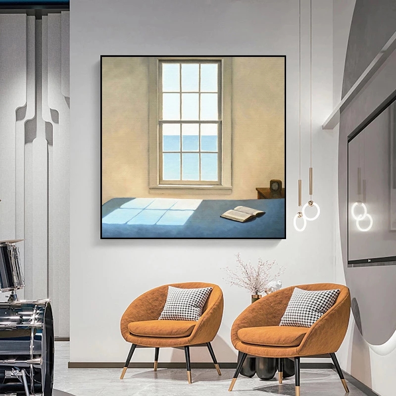 북유럽 창 외부 풍경 캔버스 회화 인쇄 풍경 인테리어  - Interior Design Poster 리뷰 및 가격