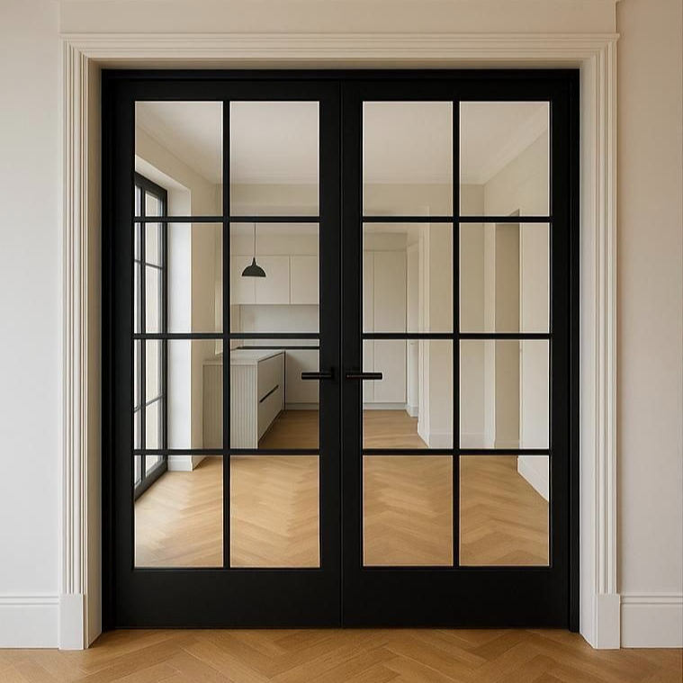 현대적인 인테리어 알루미늄 유리 이중문 주택 내부 칸막 - Interior Design Of House 리뷰 및 가격