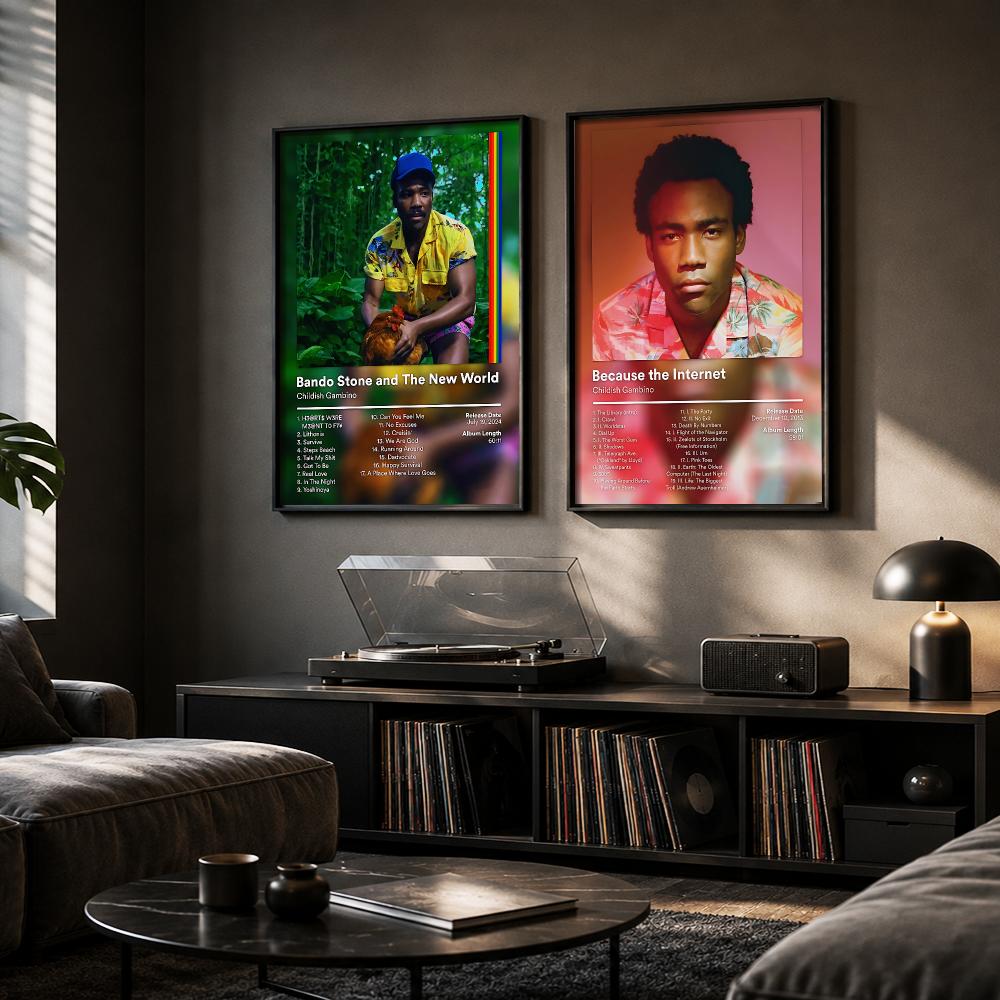 C-Childish Gambino 음악 앨범 그림 서예 - Interior Design Poster 리뷰 및 가격