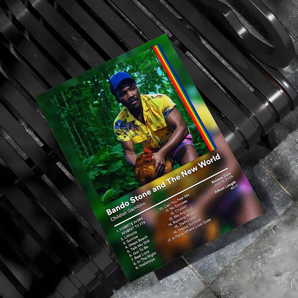 C-Childish Gambino 음악 앨범 그림 서예 - Interior Design Poster 리뷰 및 가격