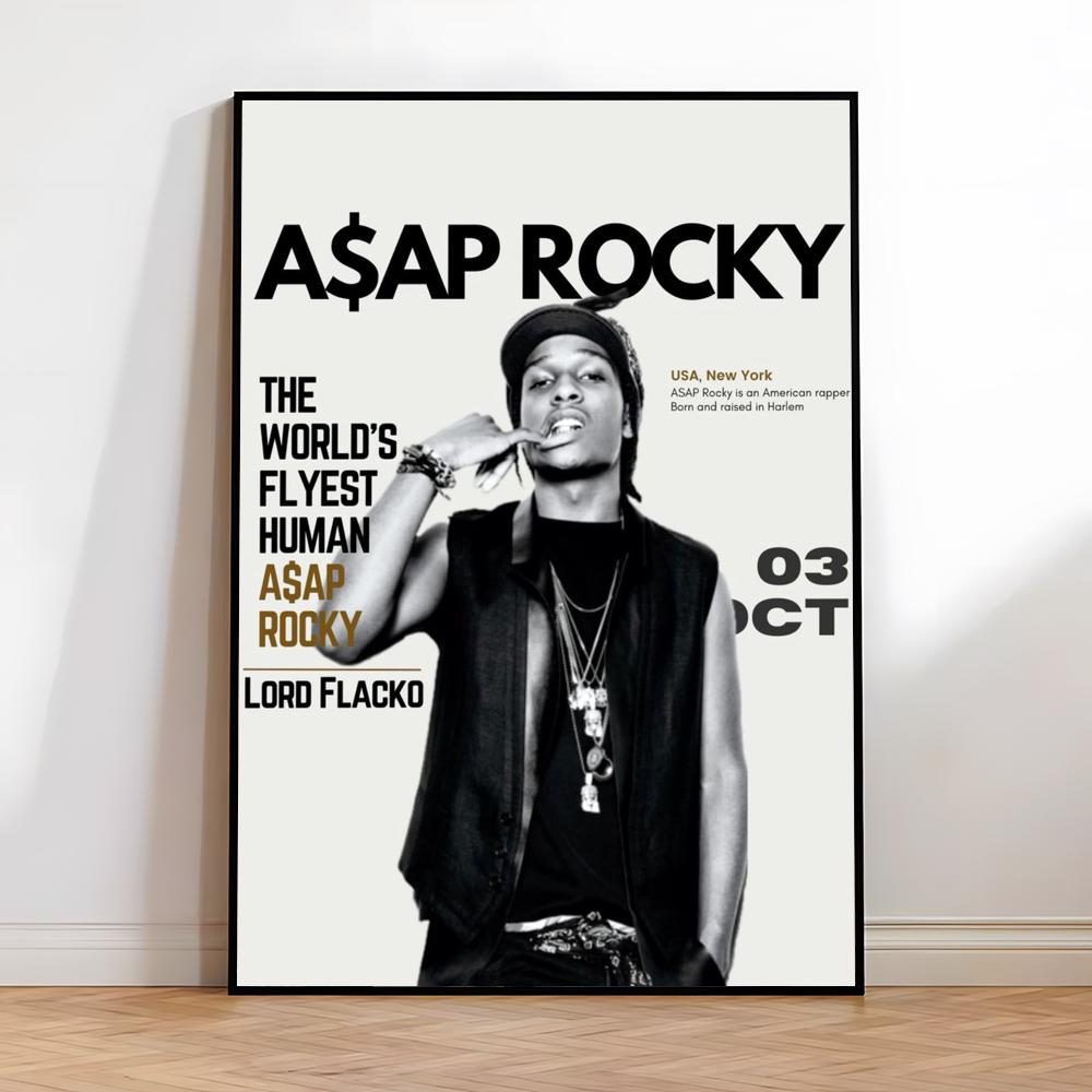 A-AP 록키 A-ASAP 랩 앨범 페인팅 캘리그래피  - Interior Design Poster 리뷰 및 가격