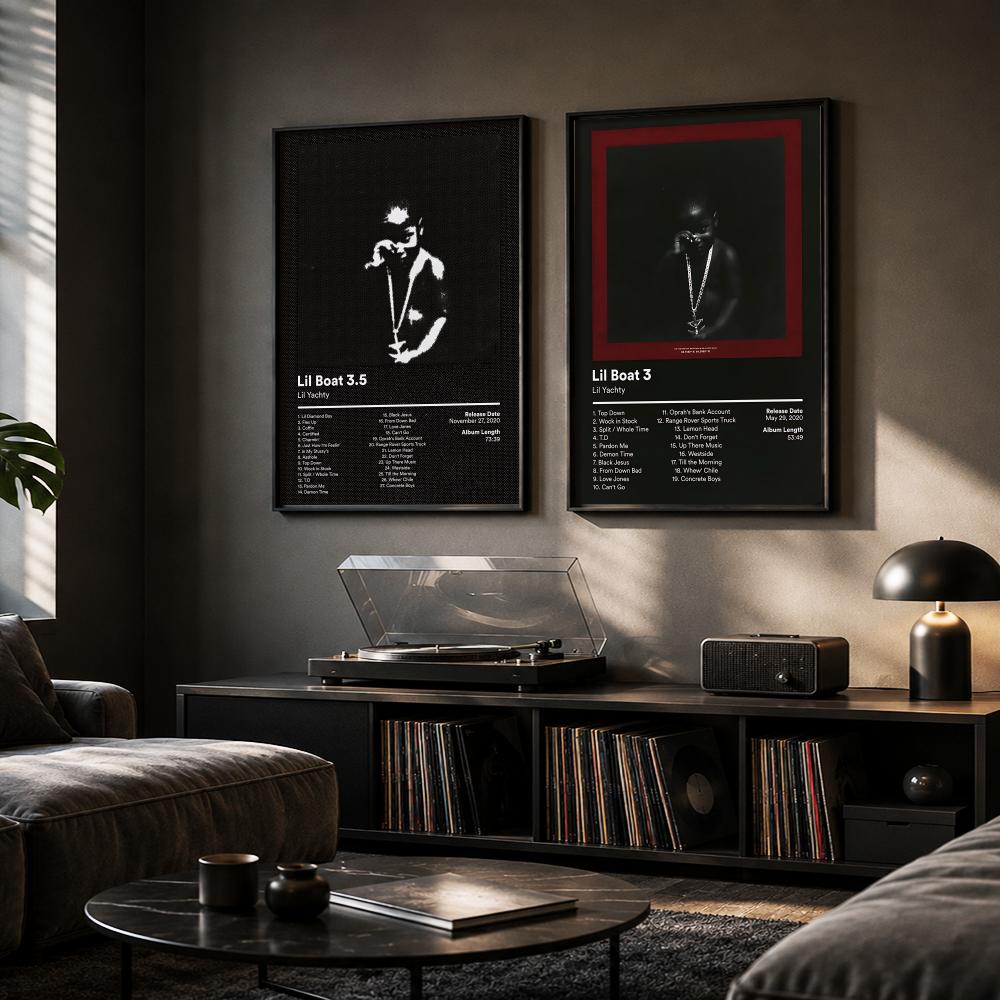 Lil Y-Yachty 랩 앨범 그림 서예 캔버스 포스 - Interior Design Poster 리뷰 및 가격