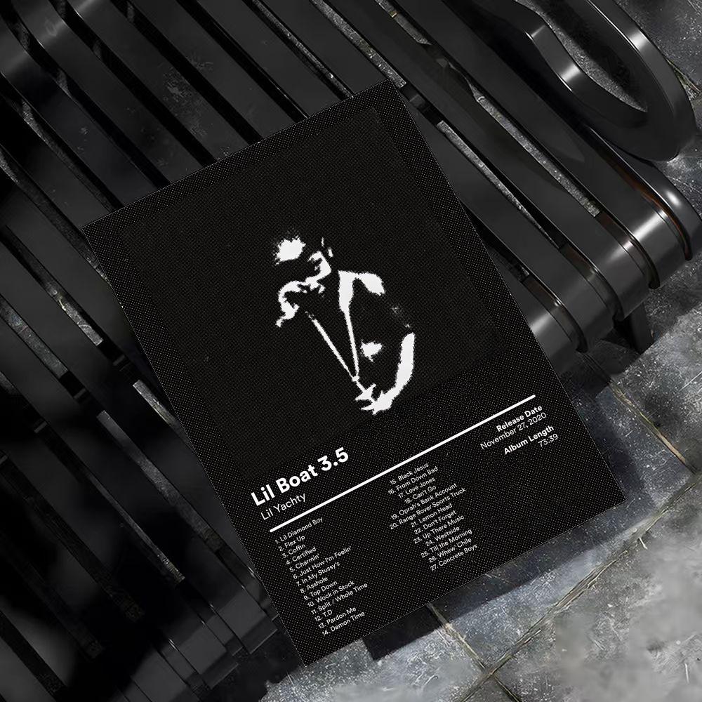 Lil Y-Yachty 랩 앨범 그림 서예 캔버스 포스 - Interior Design Poster 리뷰 및 가격