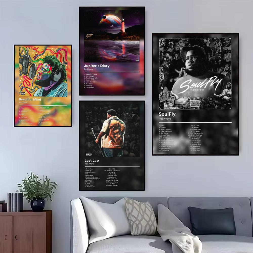 감정적인 랩 R-Rod 웨이브 포스터 현대 미니멀리스트 - Interior Design Poster 리뷰 및 가격